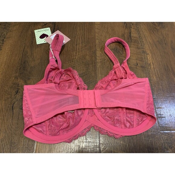 NWT 34H Panache Envy 7285 Pink Balconette Underwire Bra - Picture 3 of 5